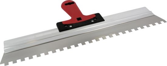 Triuso facade trowel 475mm trapezoidal toothing 10mm for drywall construction