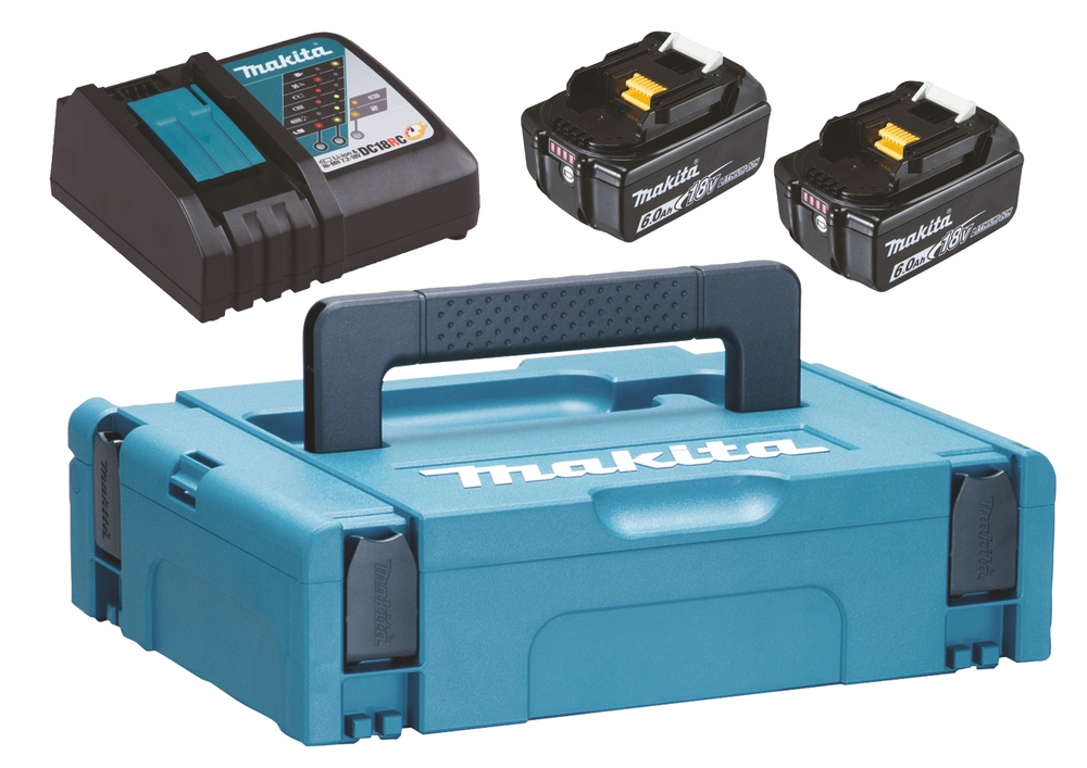Makita Power-Source Kit 6.0 Ah 1 charger + 2x rechargeable battery BL1860B - 198116-4