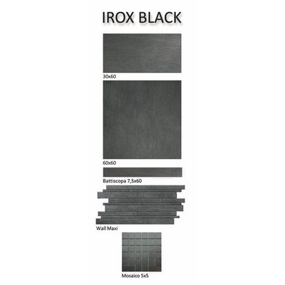 Płytka podłogowa 30x60cm Irox czarna R10B kalibrowana - 0062