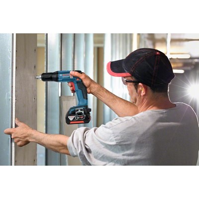 Bosch cordless drywall screwdriver GSR 18V-EC TE without battery in L-Boxx