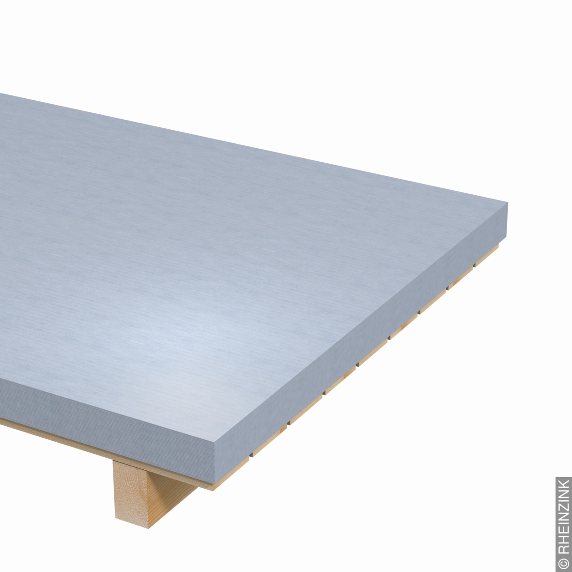 Rheinzink mill finish EN 988 sheet 0.7x1000x2000mm 10.08kg sheet
