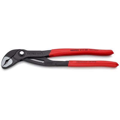 Zaawansowane technologicznie szczypce do pomp wodnych KNIPEX Cobra® 300 mm polerowany szary atrament. - 87 01 300