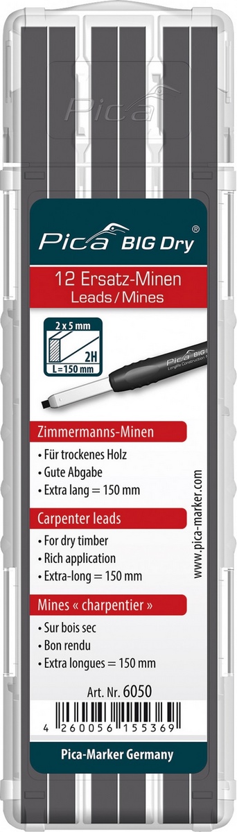 Wkłady Pica BIG Dry 12 x wkłady stolarskie 2H