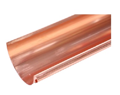 Copper gutter 28 0.6mm large bead Length 6.00m