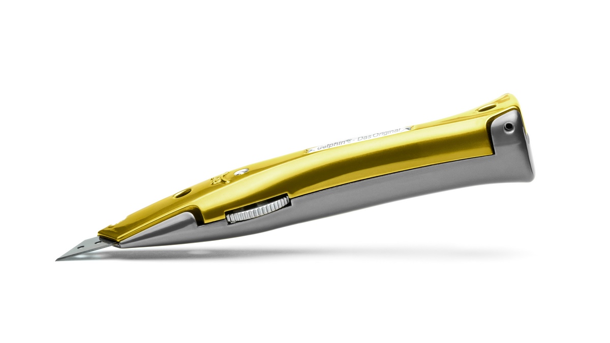 Delphin®-03 Style Edition Candy Schw-Gol universal knife incl. plastic quiver