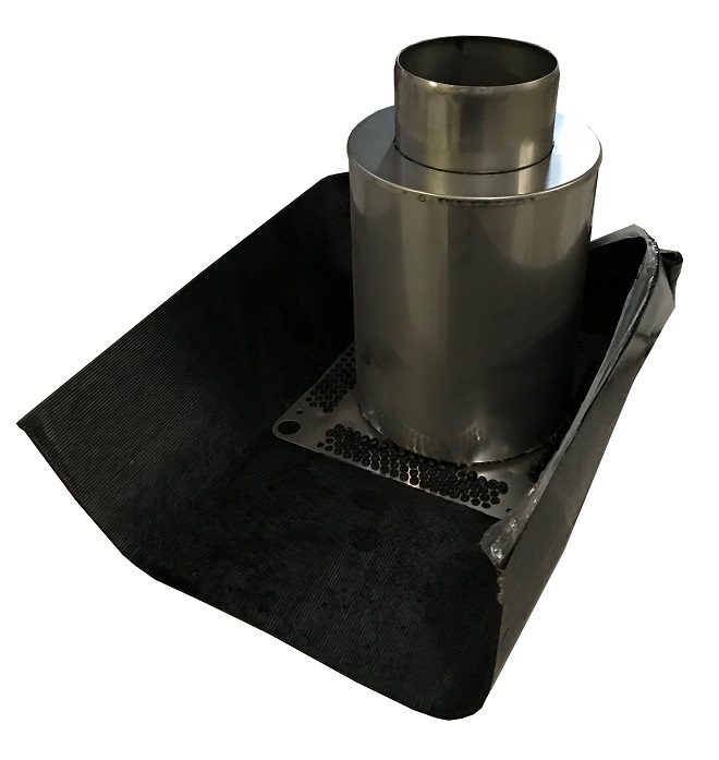 Element podstawowy Icopal DN 100 Ø110 mm z obudową 154 mm - Długość rury: 280 mm