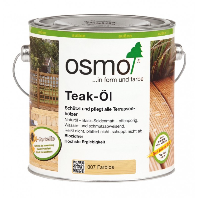 Osmo teak oil colourless 007 2.5l