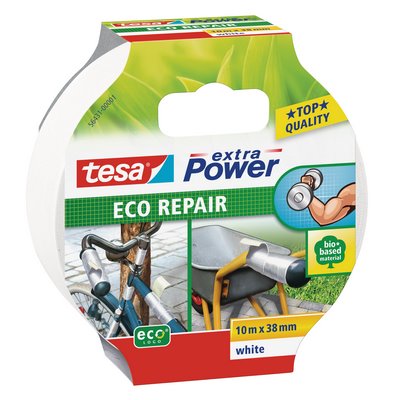 Taśma materiałowa tesa extra Power® ECO REPAIR 10mx38mm 08 biała - 56431