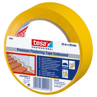 tesa® plastering tape foil cross-grooved 33mx50mm 08 White - 4840