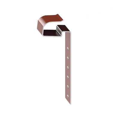 FOS Firstklammer ALU 470/118 rot f. Erlus Firstziegel Nr.18/21