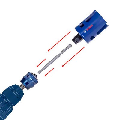 Bosch EXPERT Tough Material 68x60mm Hole Saw Starter Set
