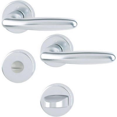 Ammon WC GARNITUR ALU SILVER VERONA F1 anodised 1510/273P
