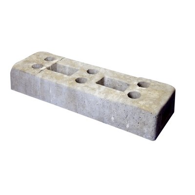 Betonfuß f. Bauzaun 36kg m. 6 Löchern 220x700x125mm