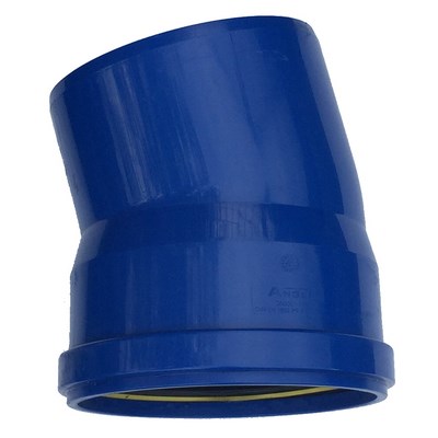 Anger UltraSolid Kolanko deszczowe PP DN 160/15° Kolor NIEBIESKI