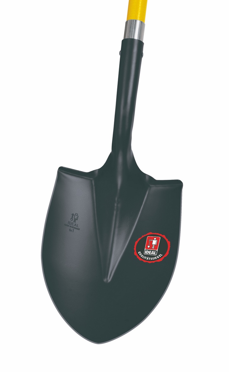 Idealna łopata mała czarna z długim trzonkiem z włókna szklanego 120 cm