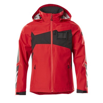 MASCOT® Hard Shell Jacke wasserdicht verkehrsrot/schwarz Gr. 4XL