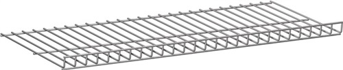Wire mesh shelf W.800mm white aluminium