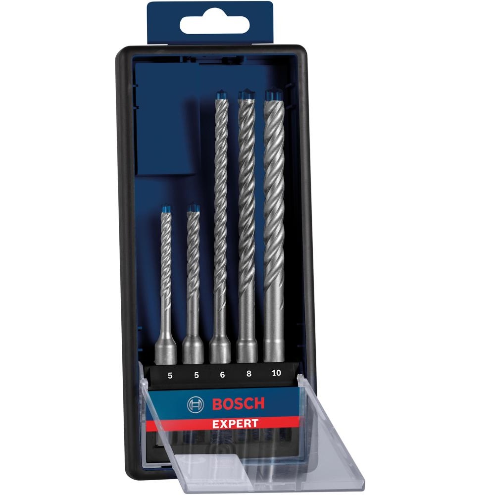 Bosch hammer drill bit set SDS plus 7X Expert, 5/6/6/8/10 mm
