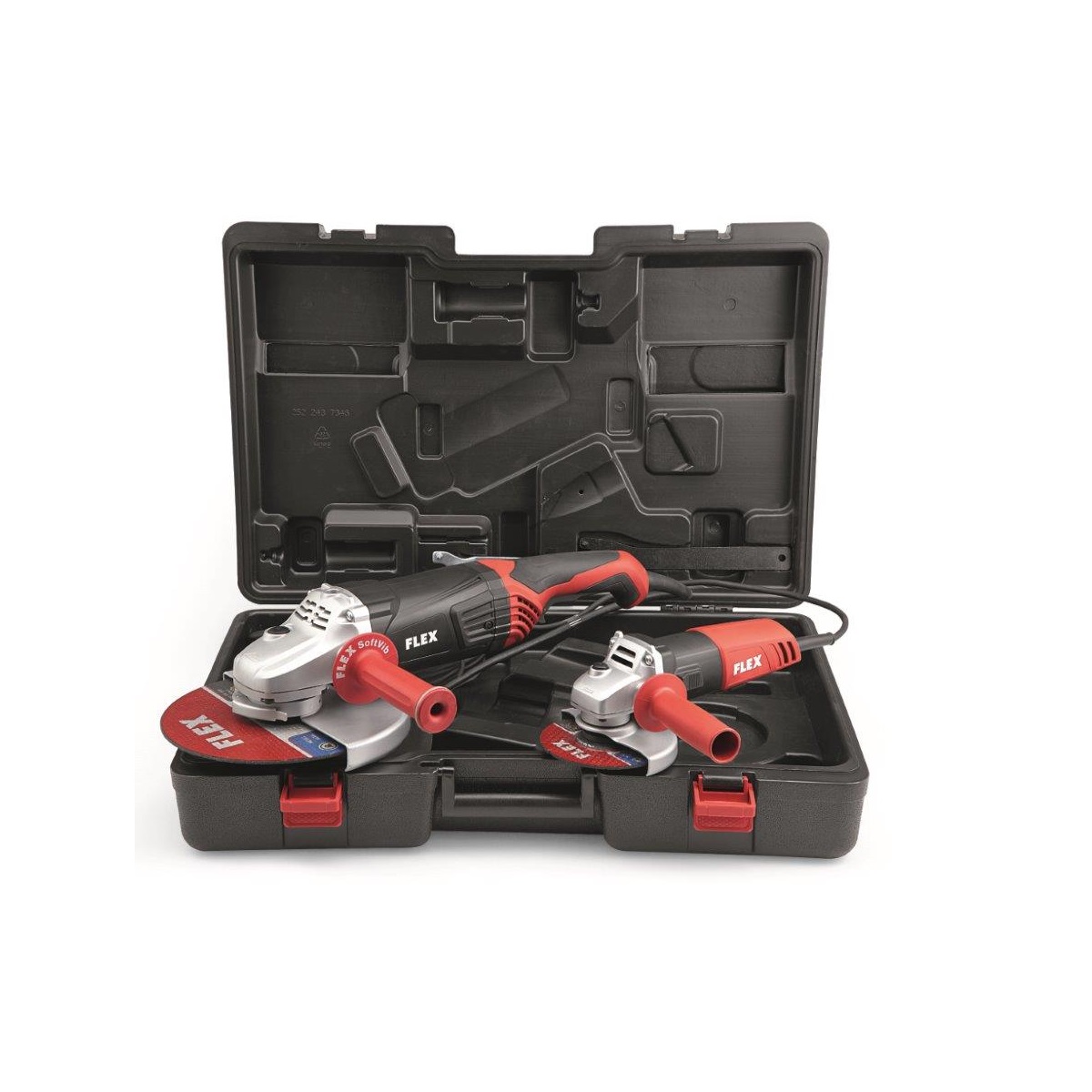 Szlifierka kątowa FLEX L 2100-230 i 810-125 w walizce kombi