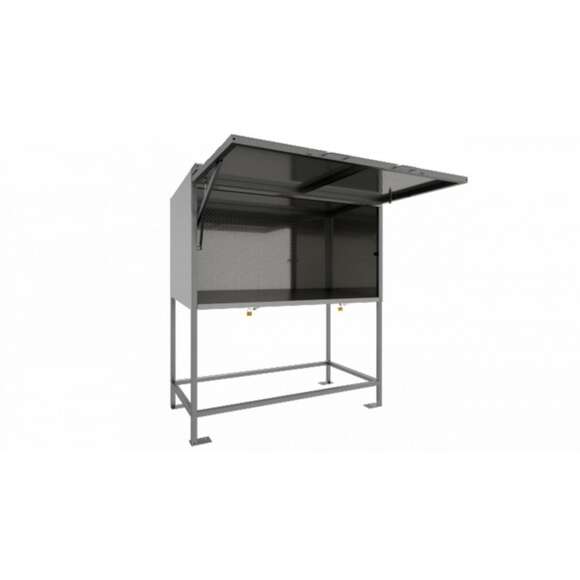 Schake tarpaulin stand / tarpaulin house w. hinged rain protection flap