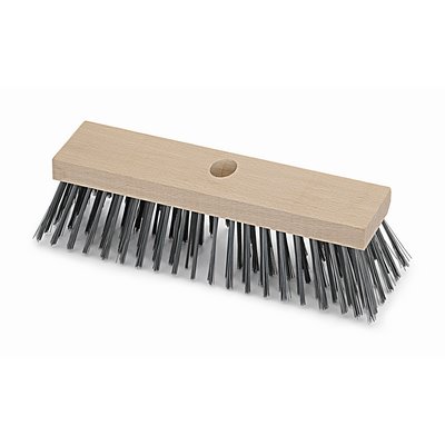 Nespoli Stahldrahtbesen Flachholz 30cm