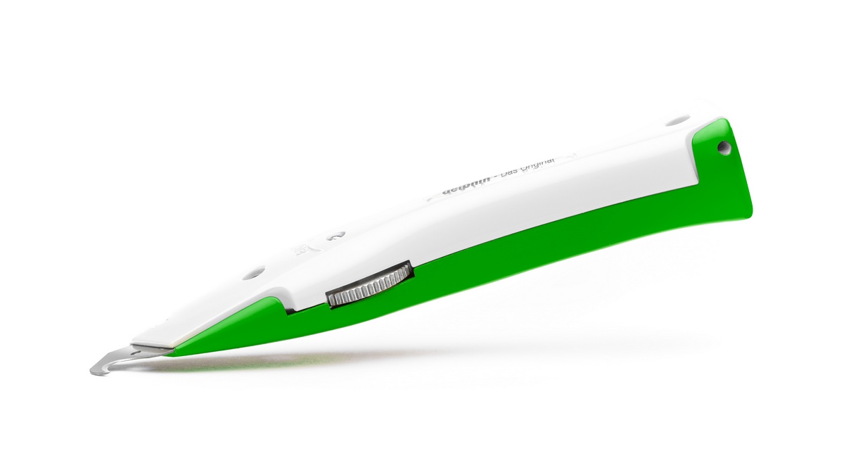 Delphin®-03 Club Edition Grün-Weiß Universalmesser inkl. Kunststoffköcher