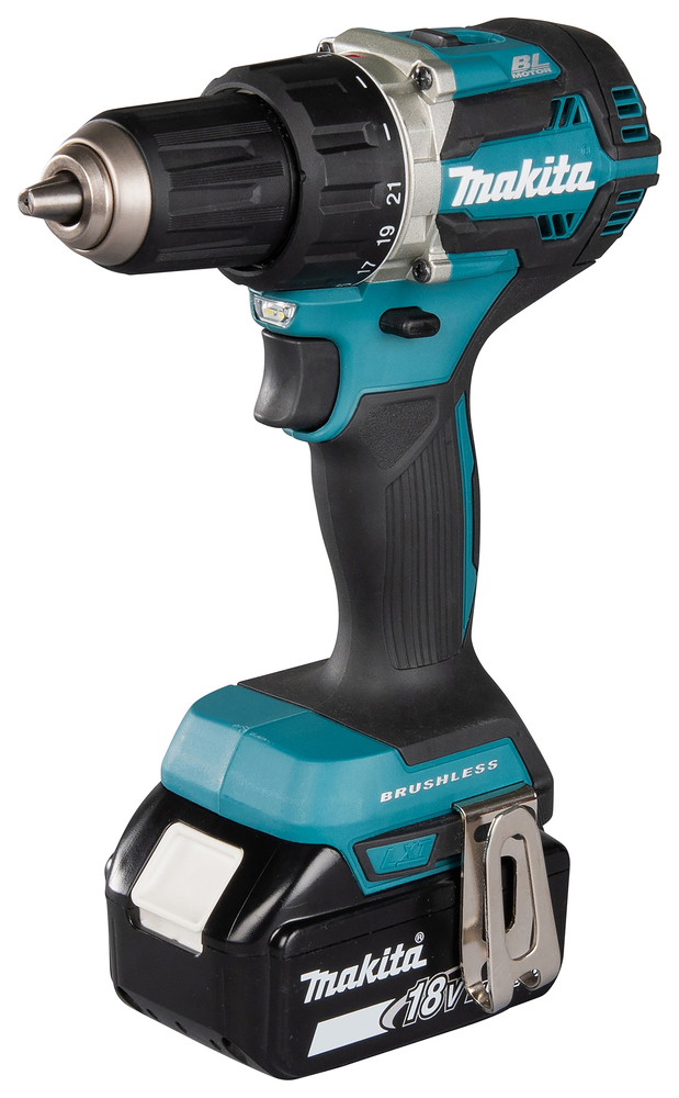 Makita cordless drill driver DDF484RTE 18V 2x 5Ah battery transport case & Makpac
