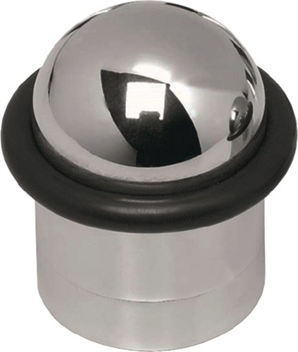 Door buffer D.28mm H.44mm dowel mounting LM.bright chrome-plated
