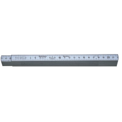 Hultafors Gliedermaßstab A59 2.0m A59-2-10 Aluminium m. Millimetereinteil.