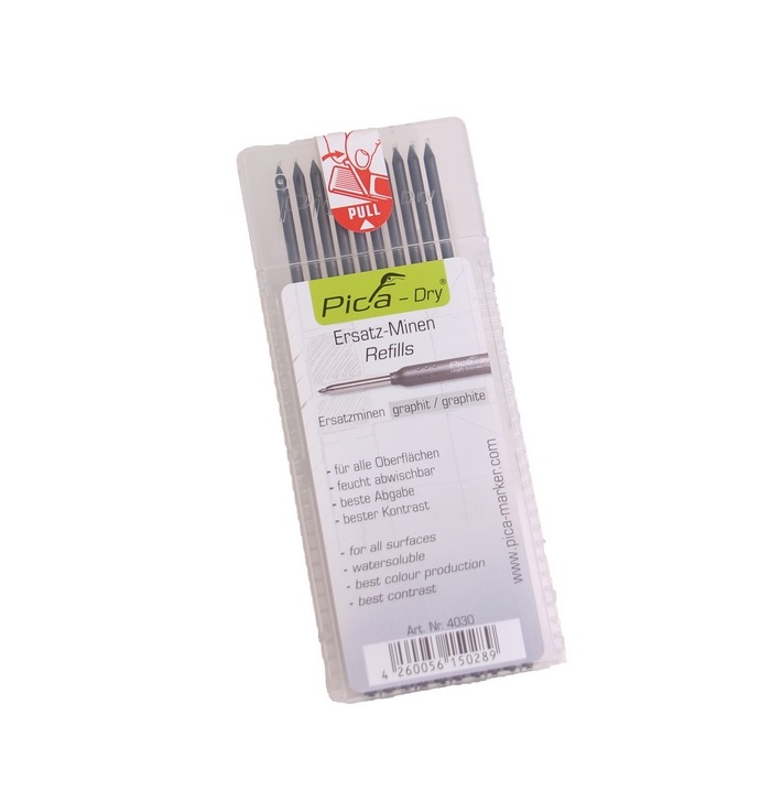 Pica-Dry graphite pencil lead set grey 10pcs - 4030