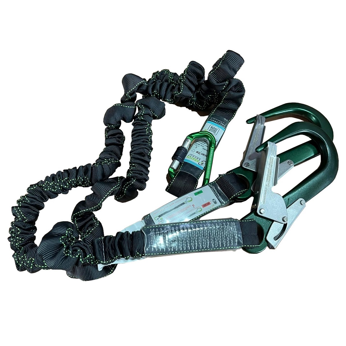 SECURANTA Kratos YFD elastic 140-200cm 140kg edge 2x carabiner ÖW 60mm