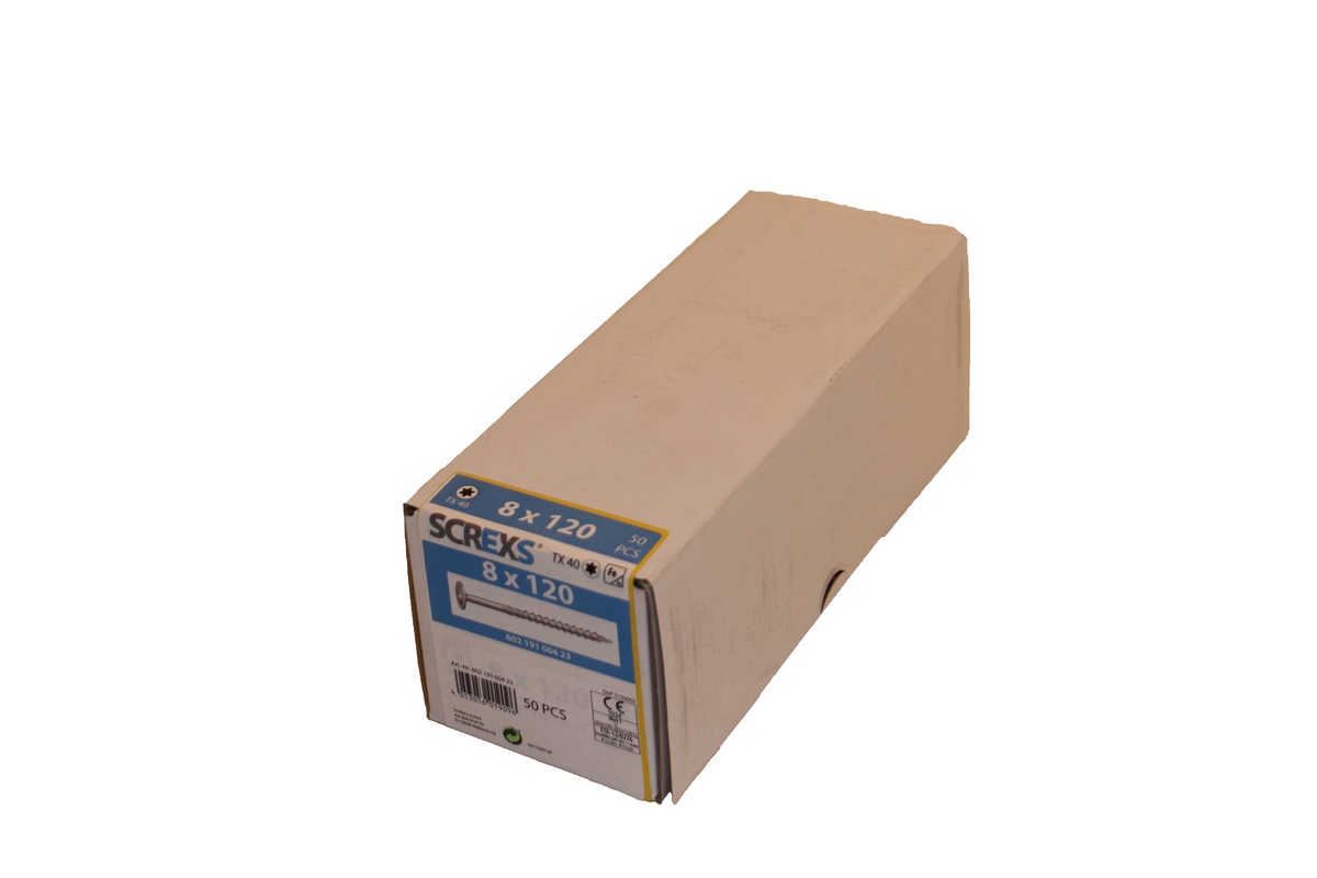 SWG Holzbauschraube Vz Tx 40 8.0x120 m. Tellerkopf - 50 Stück