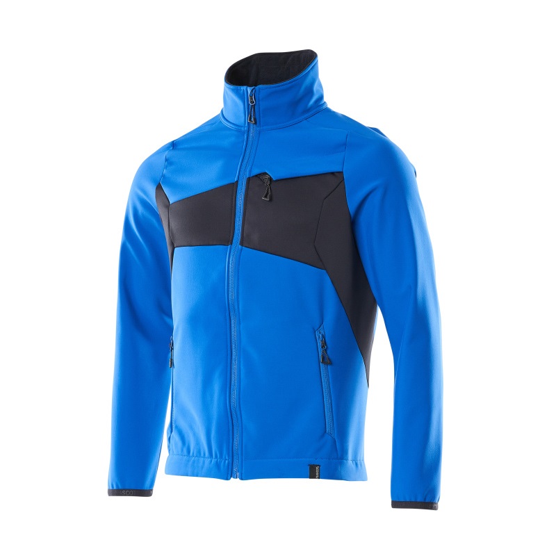 MASCOT® Accelerate Soft Shell Jacke azurblau / schwarzblau - Gr. 2XL