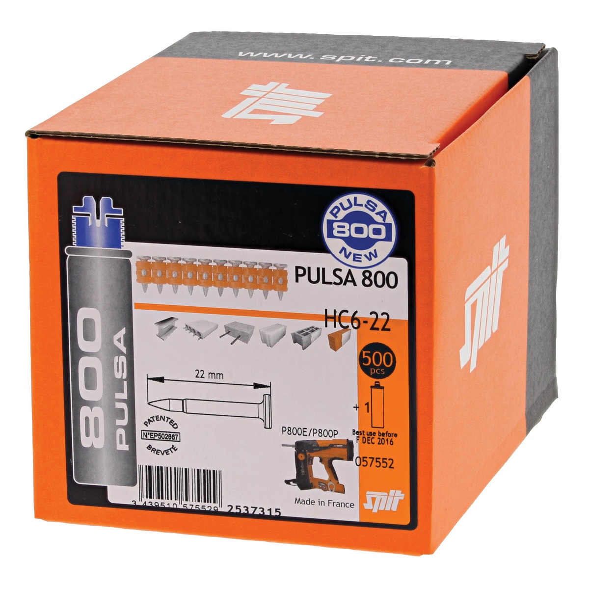 ITW Spit special nails P800 HC 6-27 27mm 500pcs magazined