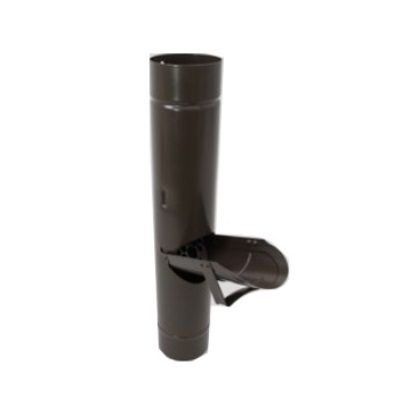 PREFA rainwater flap 420mm D 80mm w. leaf guard anthracite
