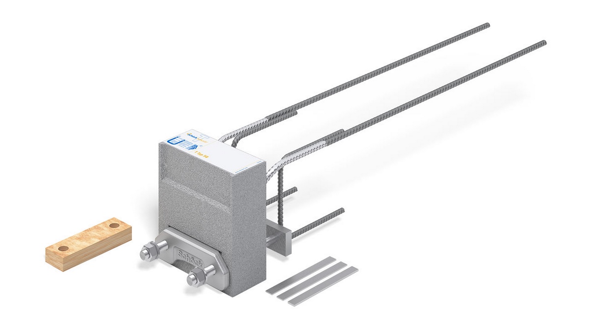 Schöck Isokorb Type T Type SQ-V3-R0-X80-H200-L180-D16-1.0