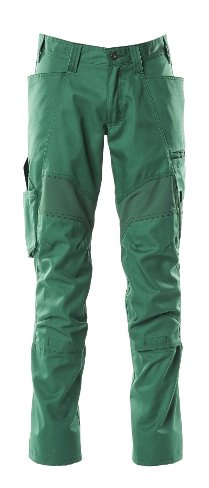 MASCOT® Accelerate Hose m. Knietaschen Stretch-Einsätze grün - Gr. 82C56