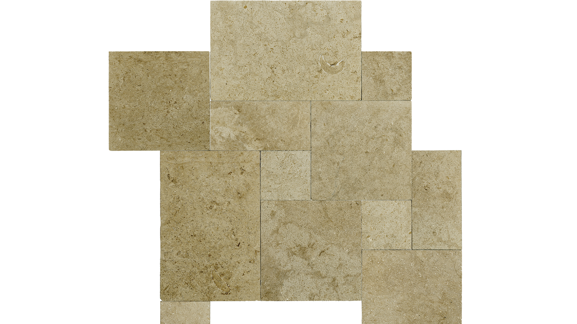 Lagotrade TRAVERTIN Vanilla colour mix Roman bandage DAVID beige brown