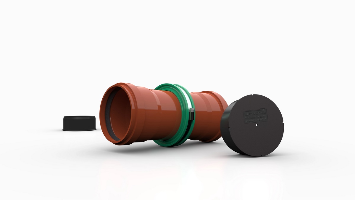 Mastertec KG pipe penetration RD 160/250 DM with water barrier WS 250mm