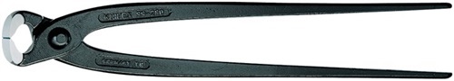 Szczypce polerowane KNIPEX 300 mm (do fazowania lub zaplatania) czarne