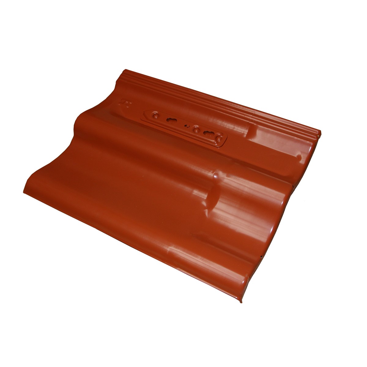 LEH PB metal roof tile Harzer Pfanne "Click17" brick red