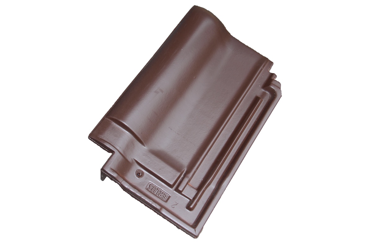Erlus E58 / E58 S verge tile right brown-brown