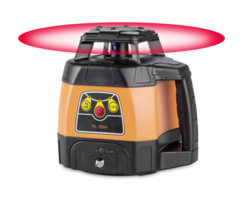 Geo-FENNEL rotary laser FL 105H + FR45 w. mounting bracket, battery+charger & case
