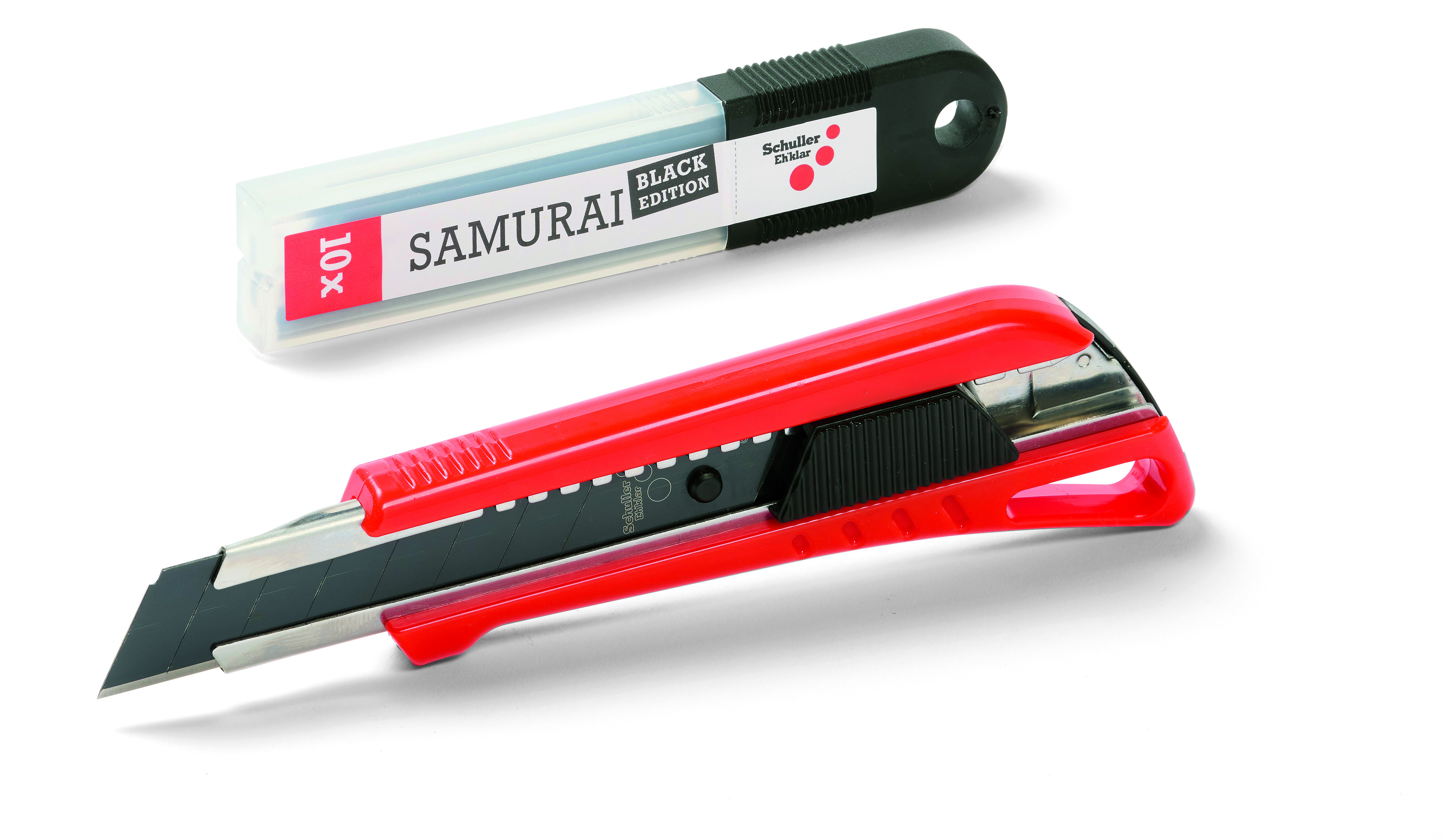Schuller Cutter Samurai Black 18mm Set incl. 10 black replacement blades