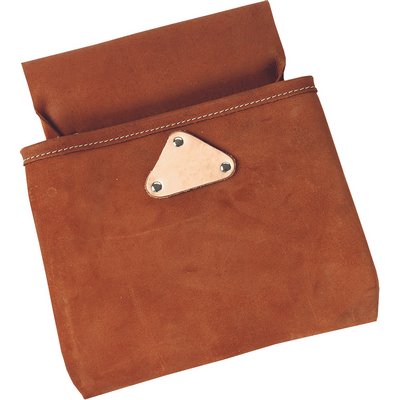 Triuso nail pouch tearproof leather riveted wide belt loop.