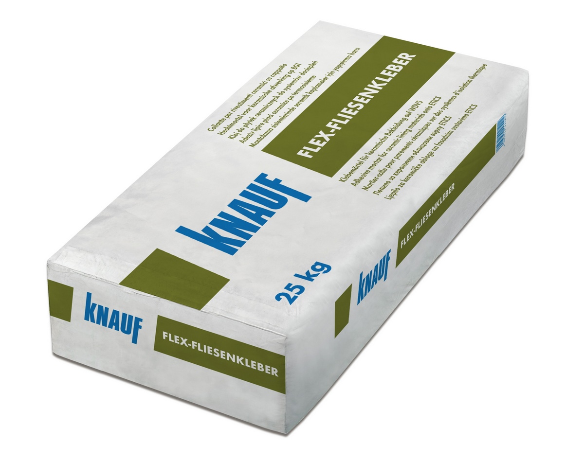 Knauf Flex tile adhesive 25kg for ceramic cladding