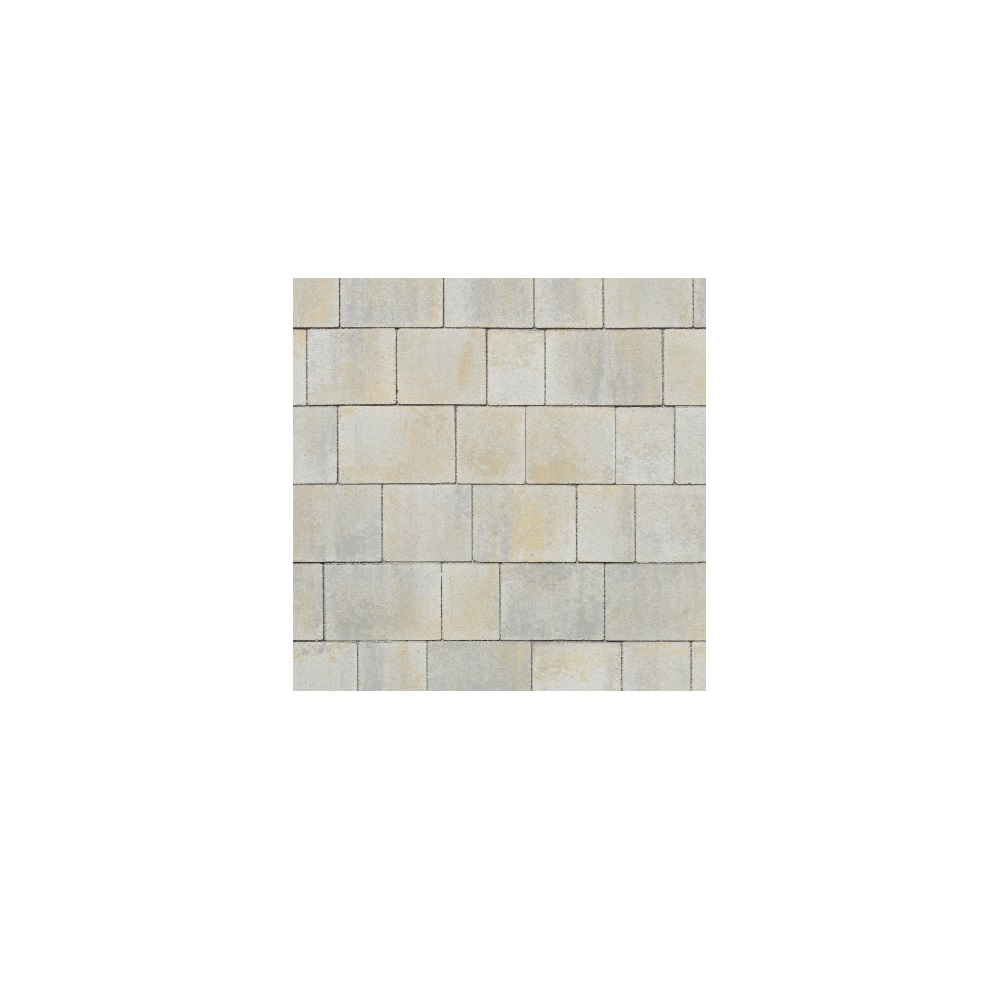 Franconian shell limestone paving 9x9x9 brown/grey