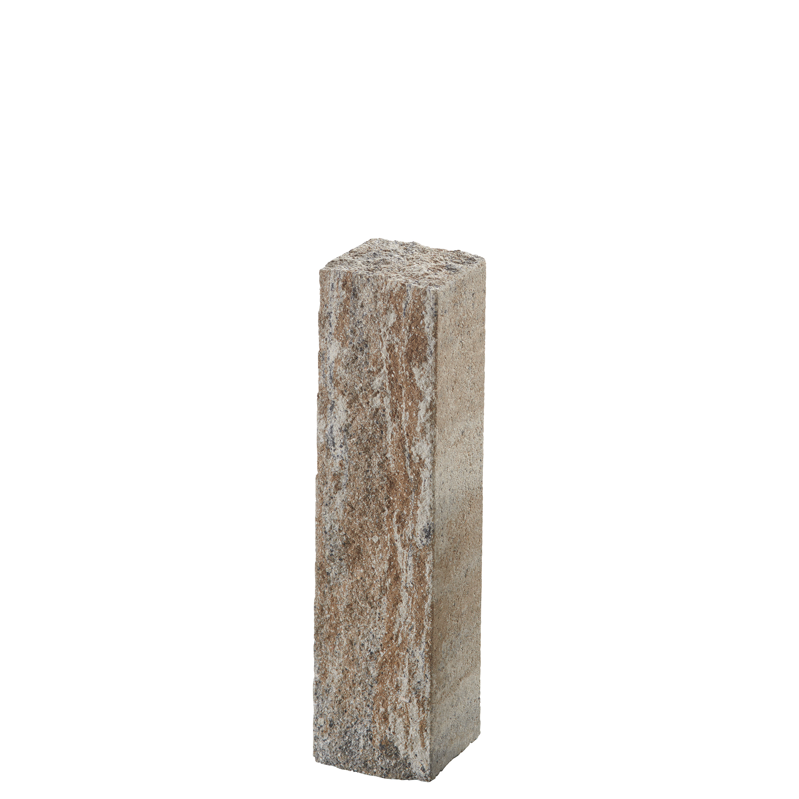 Palisada końcowa Via Leano 15x14x60cm wapień muszlowy niuansowany palony śrutowany