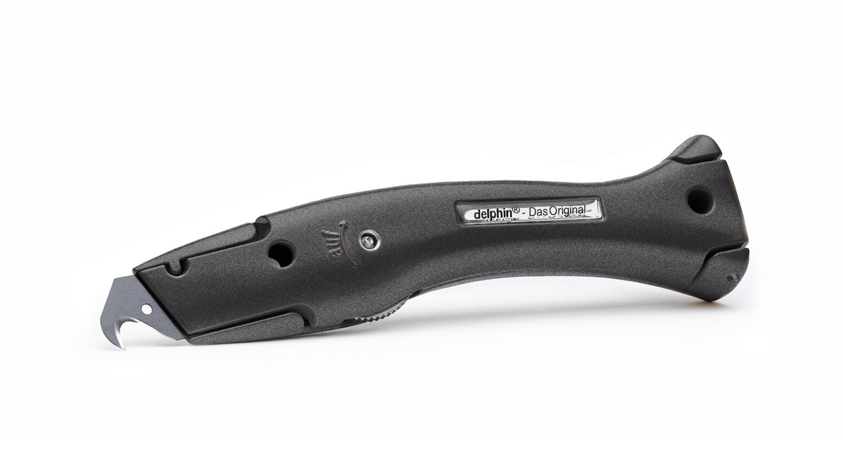 Delphin®-03 Farb Edition Mattschwarz Universalmesser inkl. Kunststoffköcher