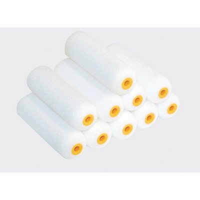 Nespoli Heizkörperwalze Schaum superfein 10cm weiß 10er Pack bügelseitig gerundet